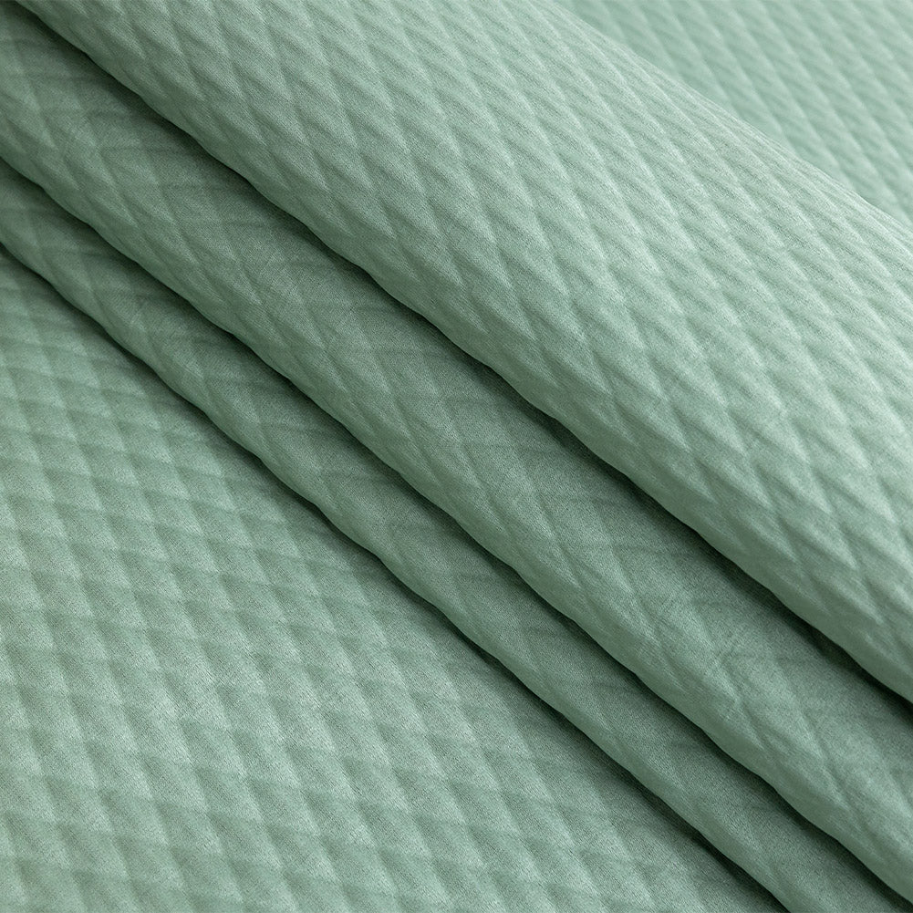 Drapery Jacquard - Sage Diamond Quilted - British Imported