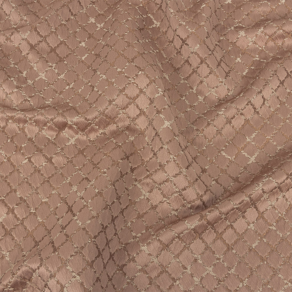 Drapery Jacquard - Blush Moroccan Quatrefoil - British Imported