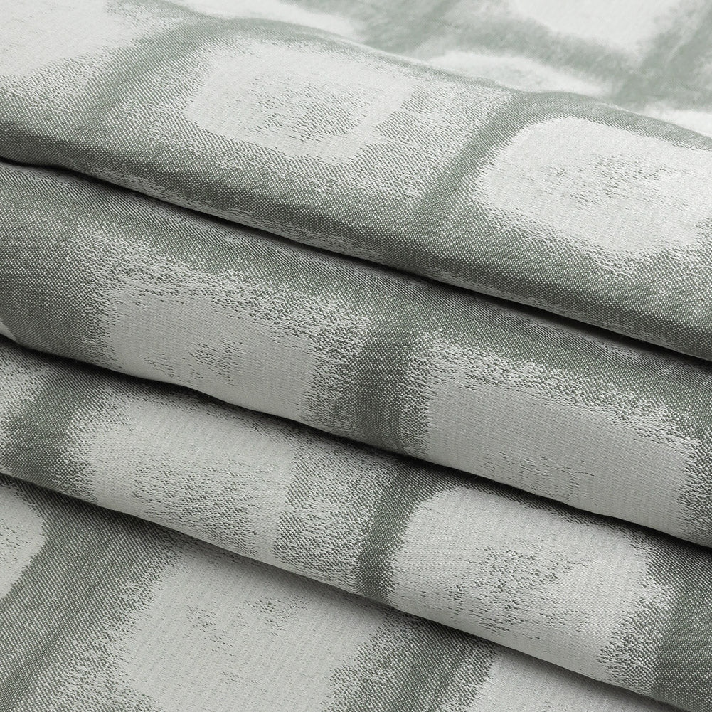 Drapery Jacquard - Seafoam Painterly Squares - British Imported