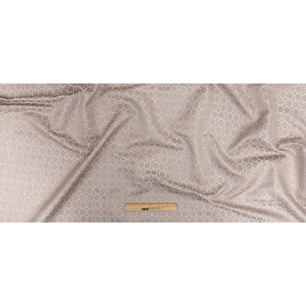Polyester Jacquard - Orchid Honeycombs - British Imported
