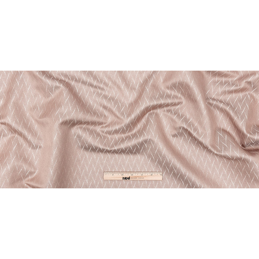 Drapery Jacquard - Blush Flowing Leaves - British Imported
