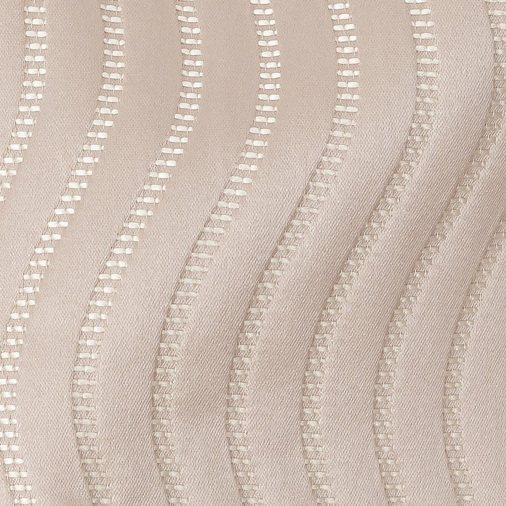 Satin-Faced Jacquard - Orchid Wavy Lines - British Imported