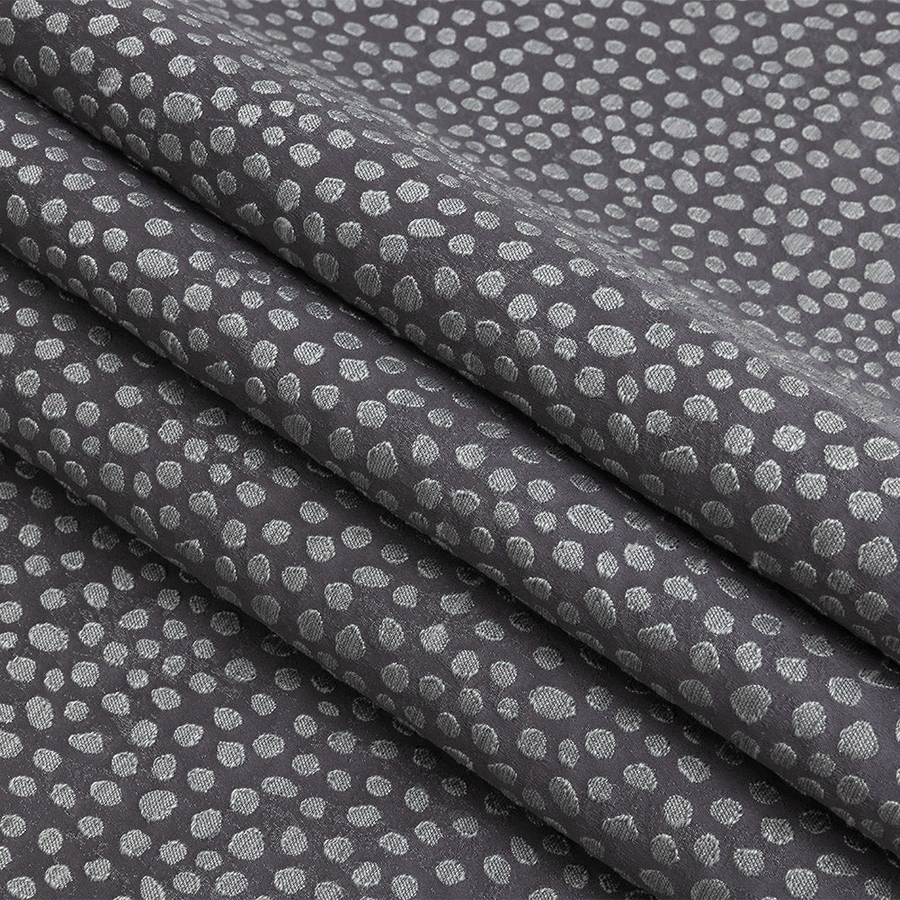 Polyester Jacquard - Iris Spots - British Imported