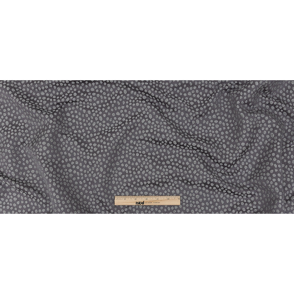 Polyester Jacquard - Iris Spots - British Imported