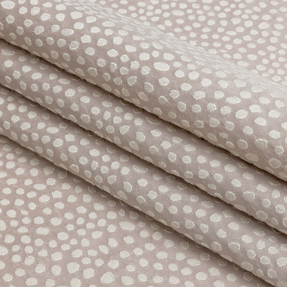 Polyester Jacquard - Orchid Spots - British Imported
