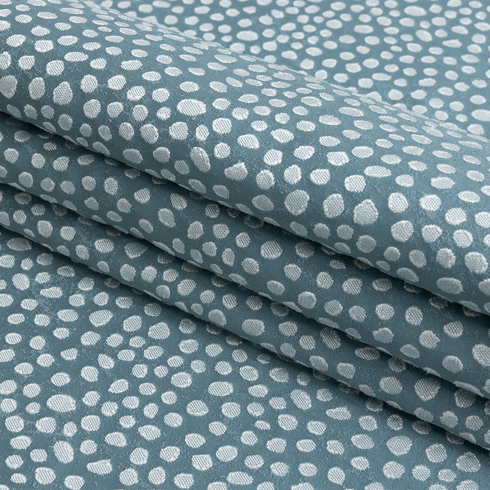 Polyester Jacquard - Sky Spots - British Imported