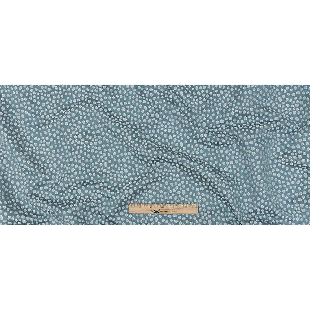 Polyester Jacquard - Sky Spots - British Imported