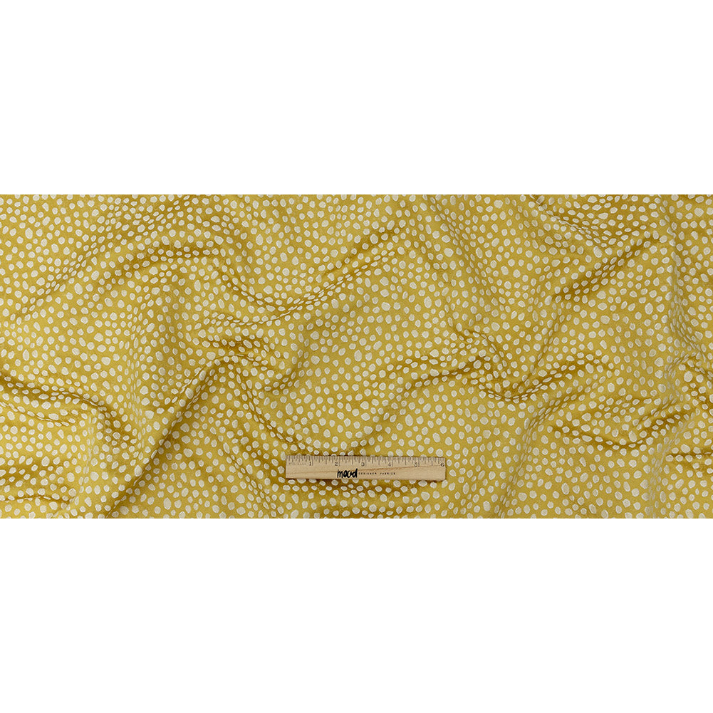 Polyester Jacquard - Sunflower Spots - British Imported