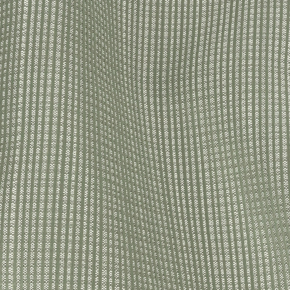 Gridded Polyester Woven - Sage - British Imported
