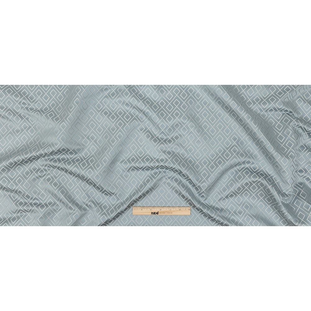 Satin-Faced Jacquard - Ice Diamond Fret - British Imported