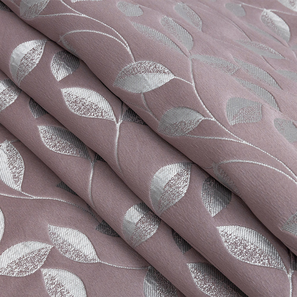 Satin-Faced Jacquard - Heather Foliage - British Imported