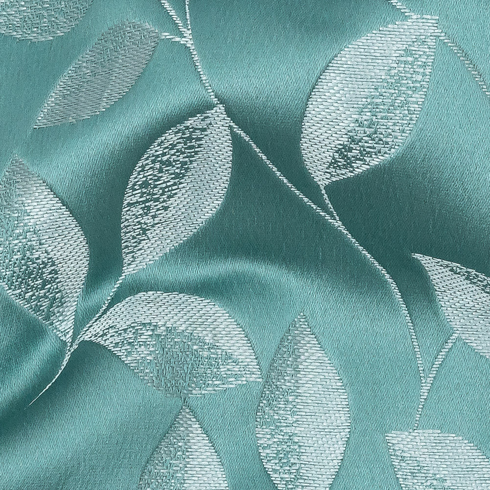 Satin-Faced Jacquard - Spa Foliage - British Imported