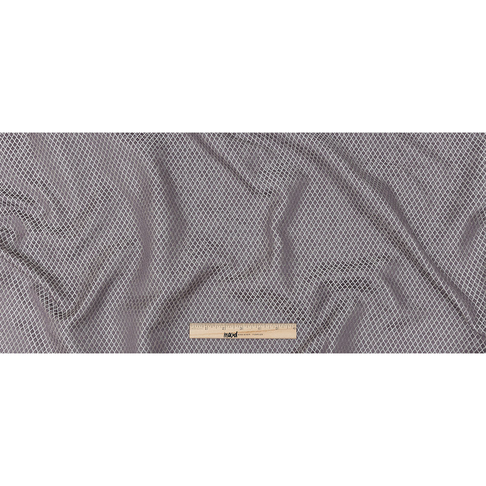 Polyester Jacquard - Amethyst Diamonds - British Imported