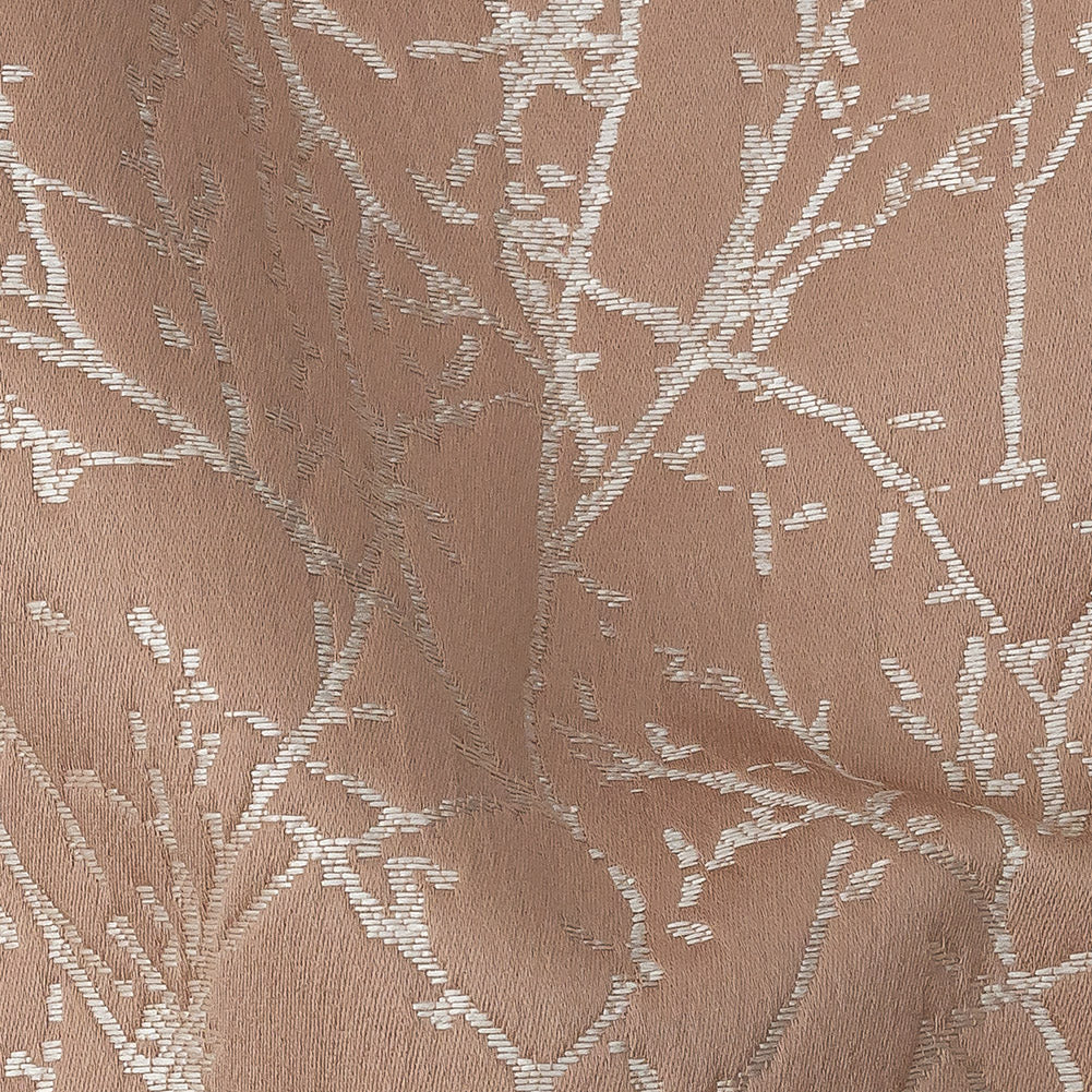 Polyester Jacquard - Blush Wintry Branches - British Imported