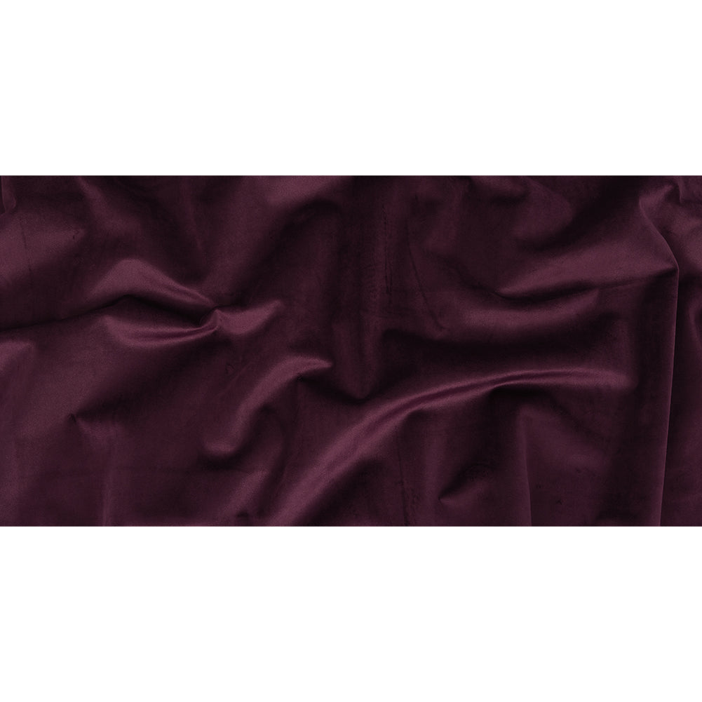 Polyester Drapery Velvet - Aubergine - British Imported