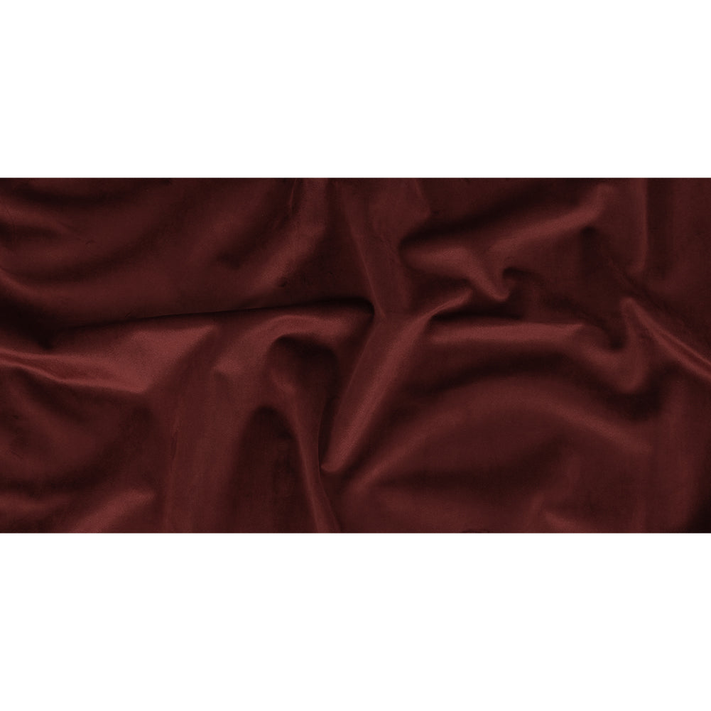 Polyester Drapery Velvet - Cherry - British Imported