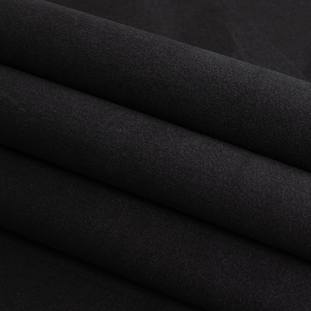 Polyester Drapery Velvet - Ebony - British Imported