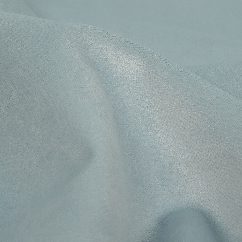 Polyester Drapery Velvet - Ice - British Imported