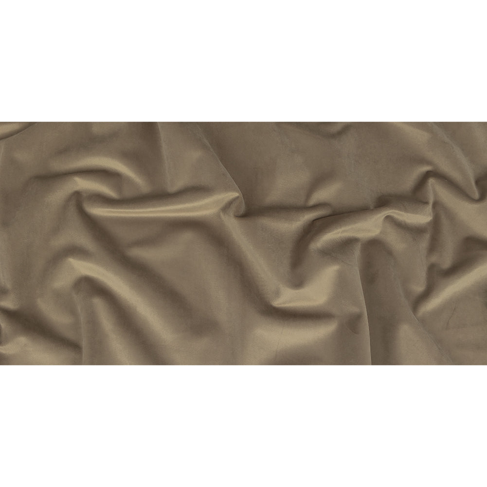 Polyester Drapery Velvet - Mushroom - British Imported