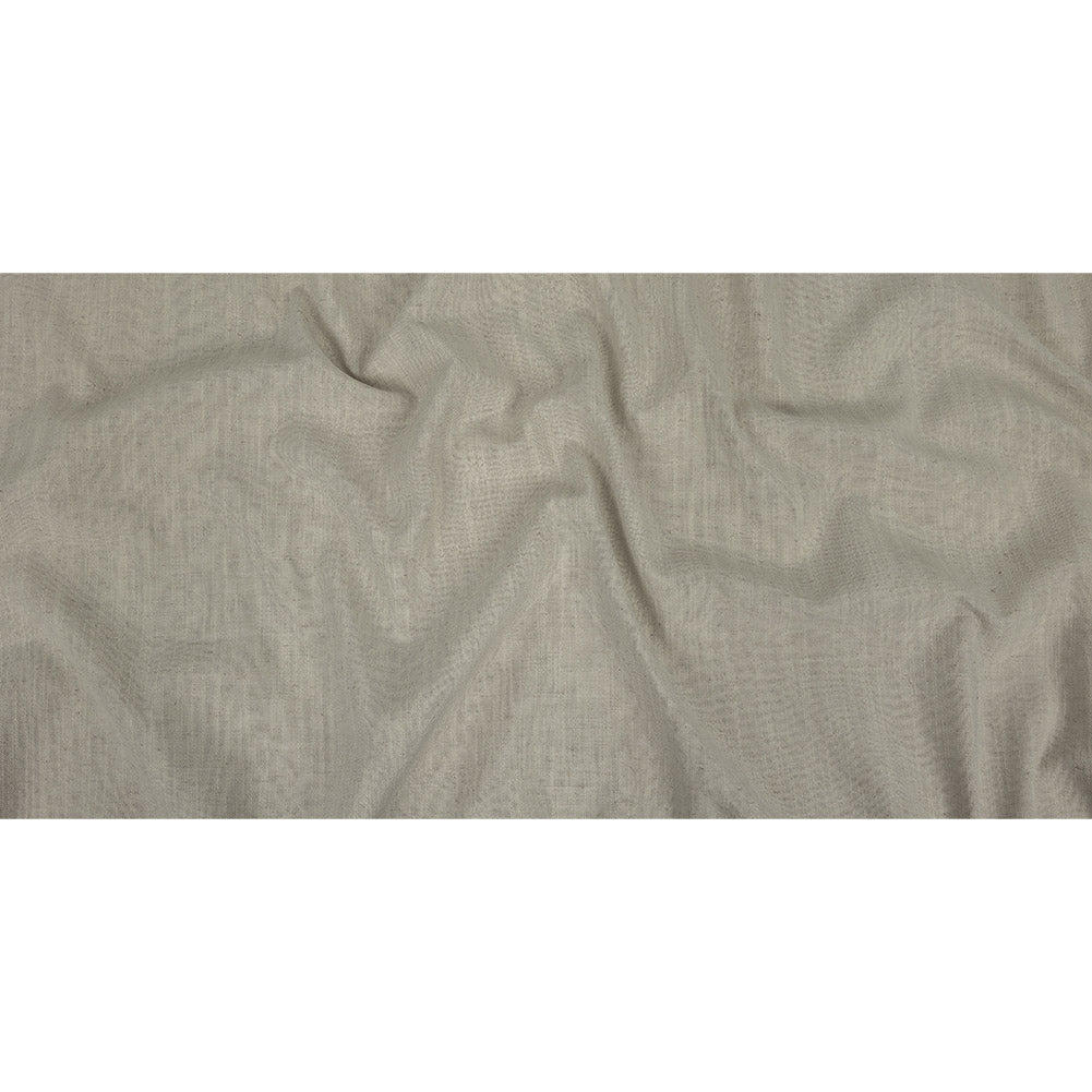 Polyester, Viscose and Linen Woven - Ivory - British Imported