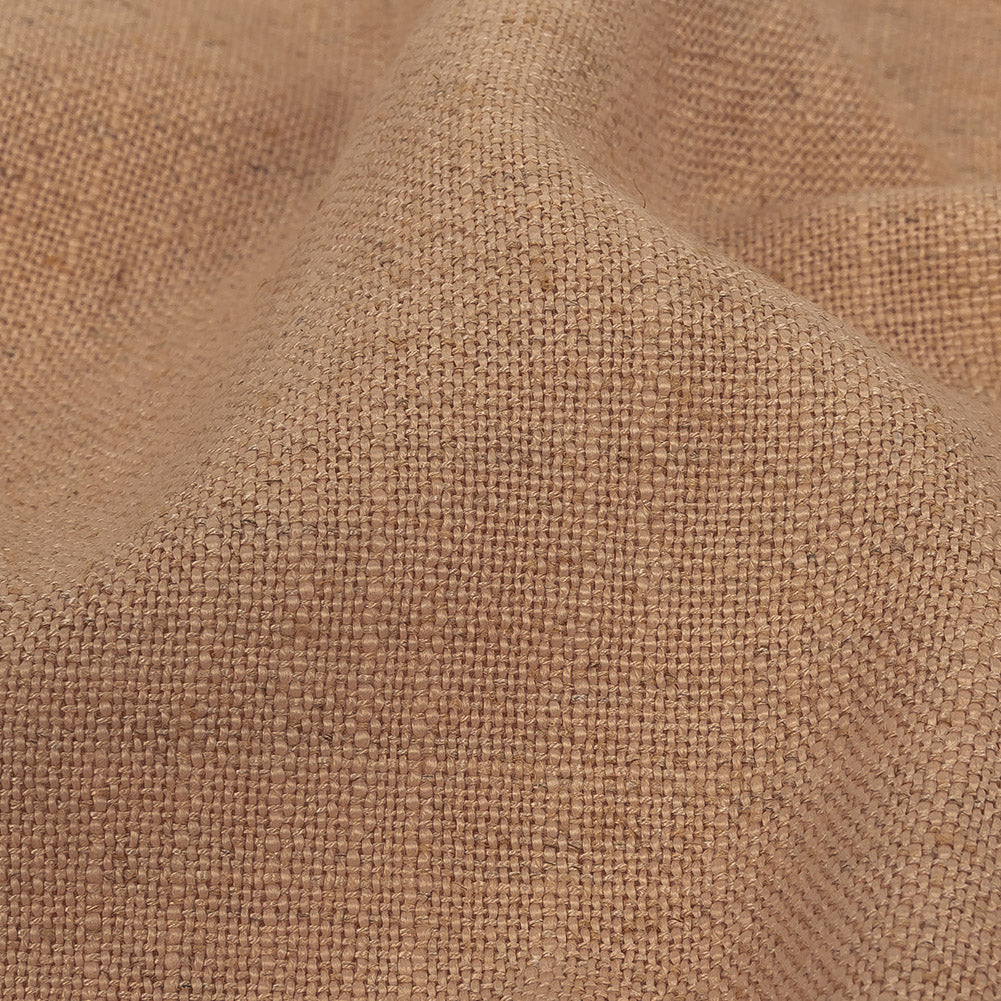 Polyester, Viscose and Linen Woven - Nude - British Imported