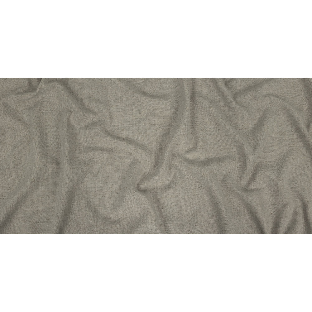 Polyester, Viscose and Linen Woven - Pebble - British Imported