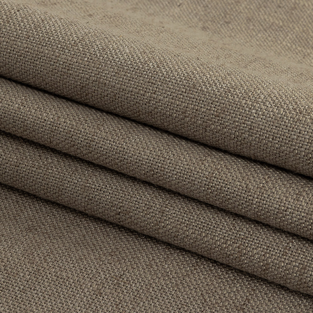 Polyester, Viscose and Linen Woven - Wheat - British Imported