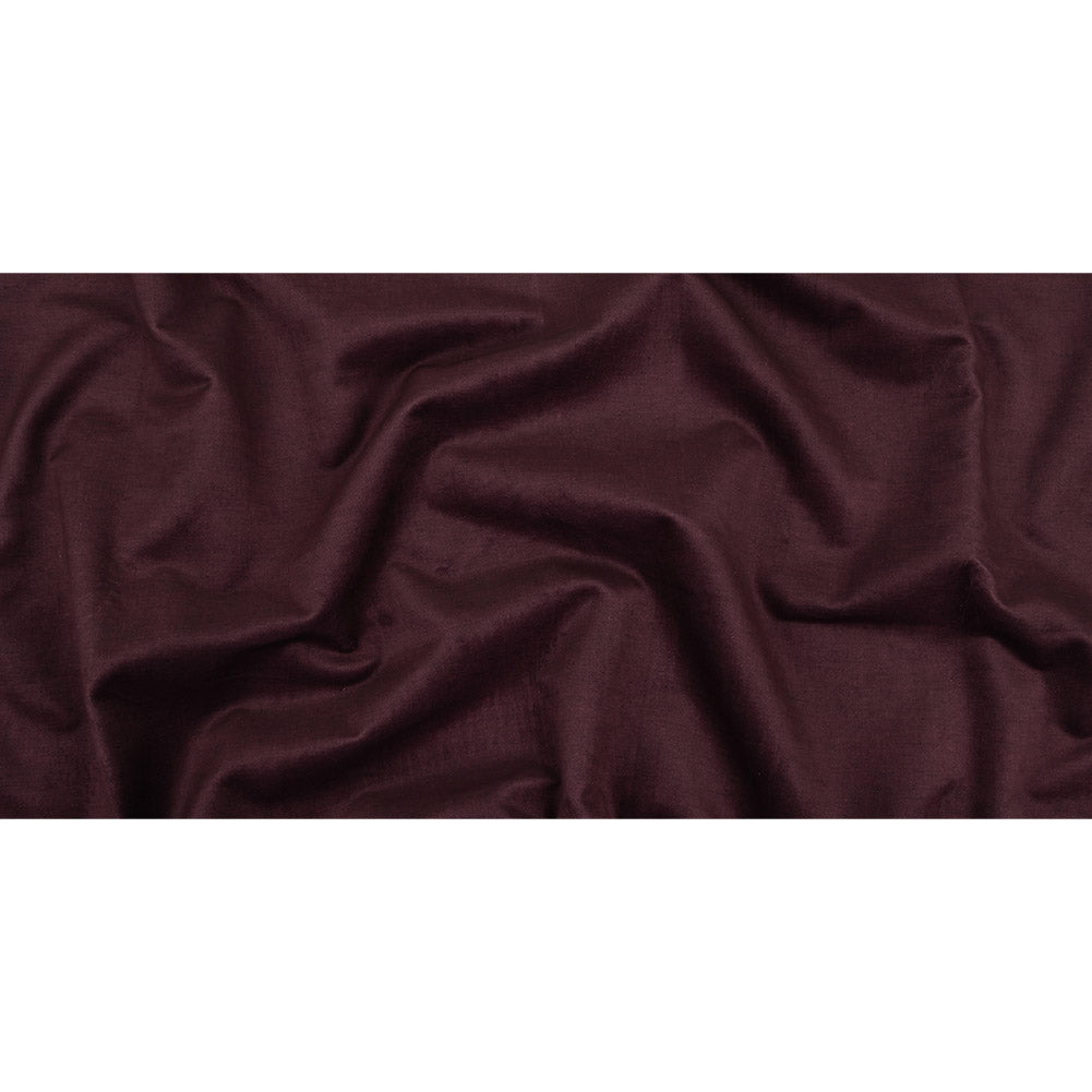 Polyester Microvelvet - Aubergine - British Imported
