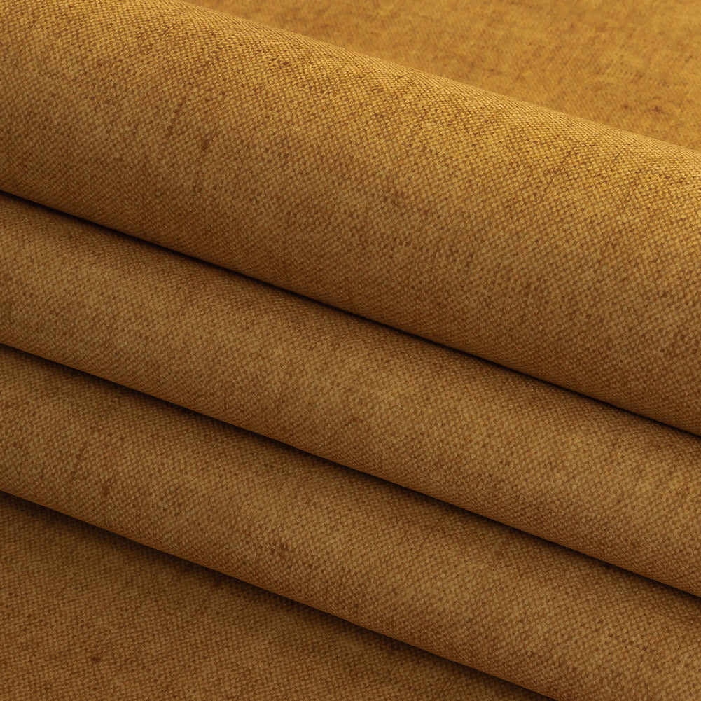 Polyester Microvelvet - Ochre - British Imported