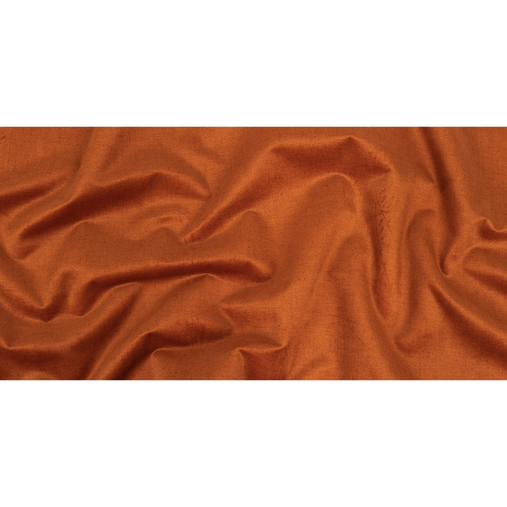 Polyester Microvelvet - Rust - British Imported