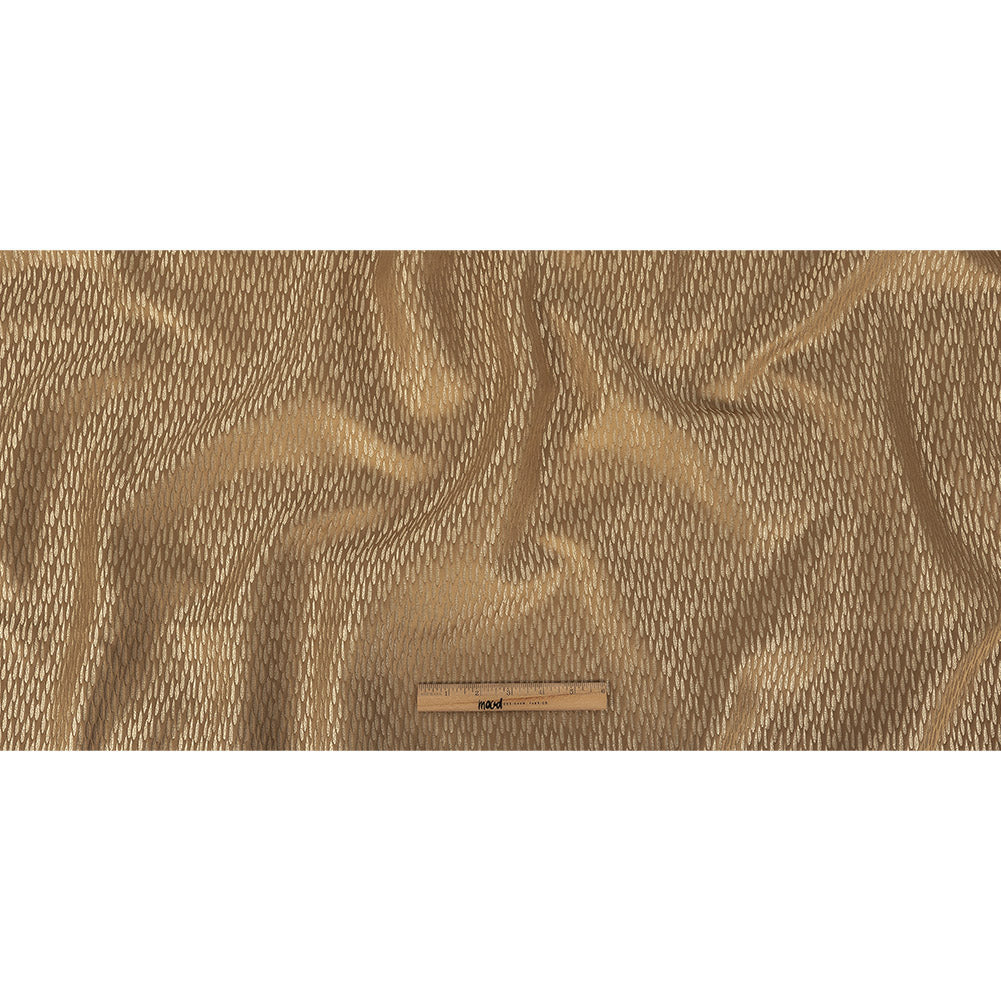 Luminous Drapery Jacquard - Gold Raindrops - British Imported