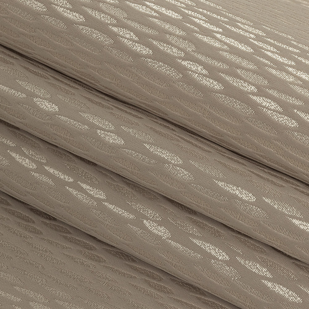 Luminous Drapery Jacquard - Linen Raindrops - British Imported