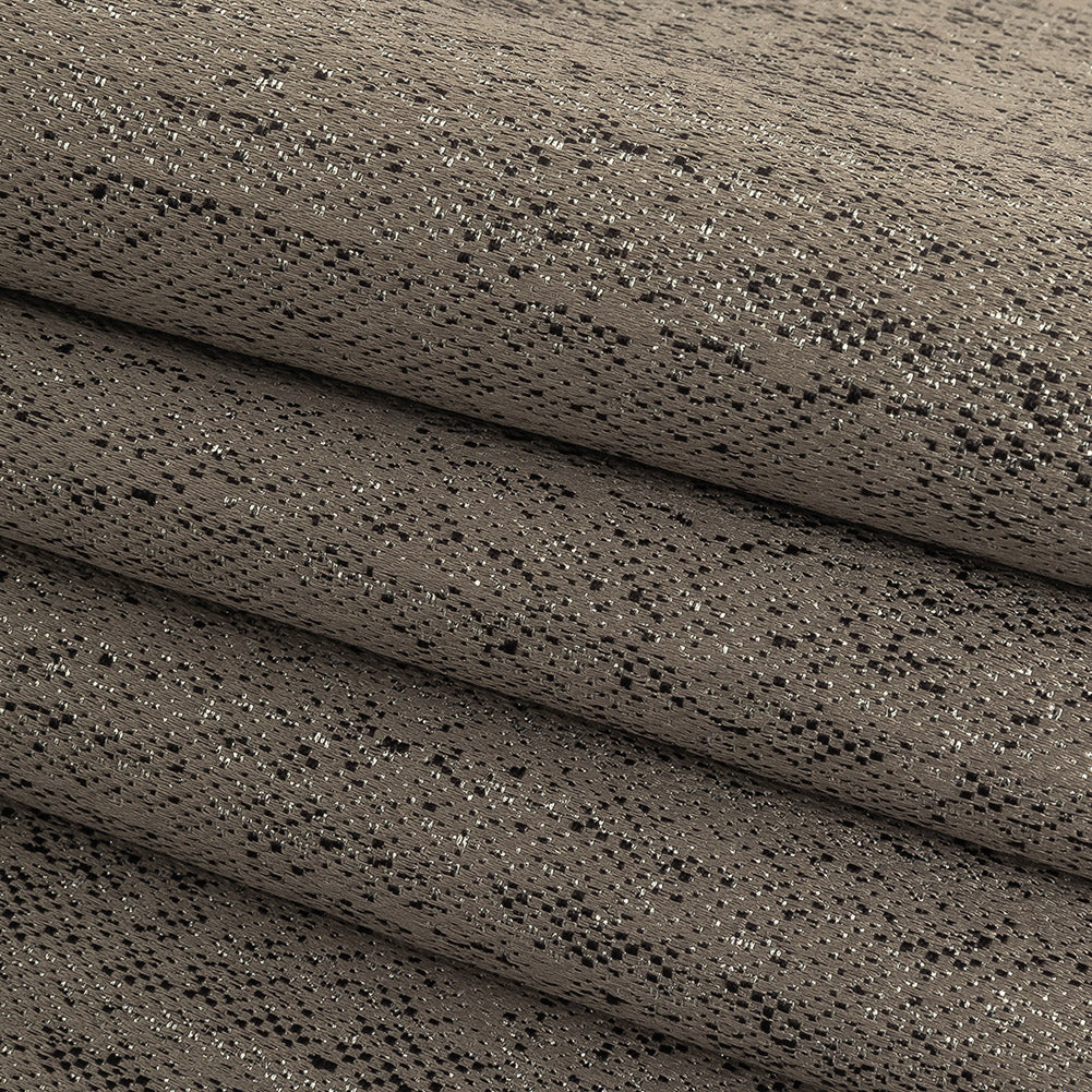 Metallic Drapery Woven - Pewter - British Imported