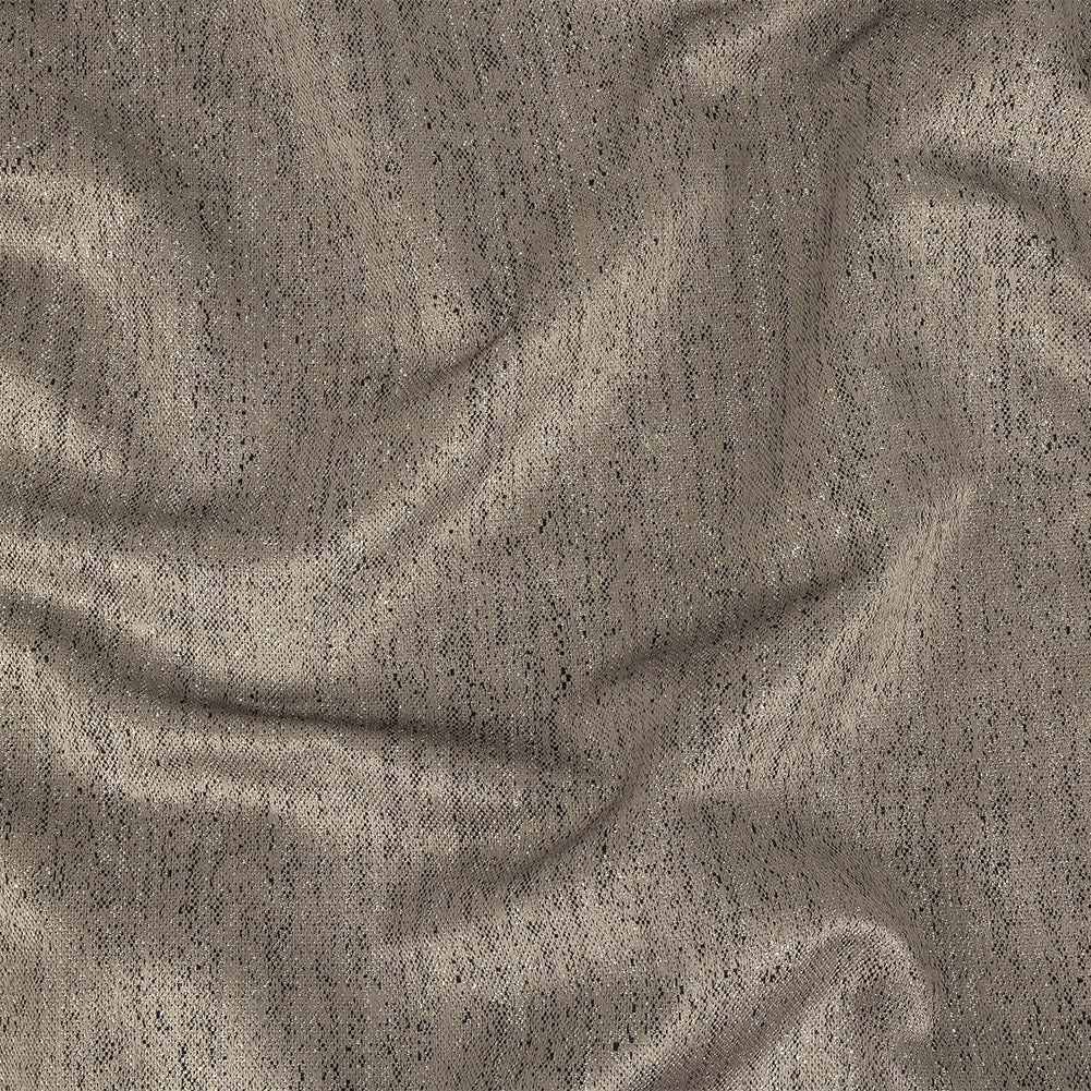 Metallic Drapery Woven - Pewter - British Imported