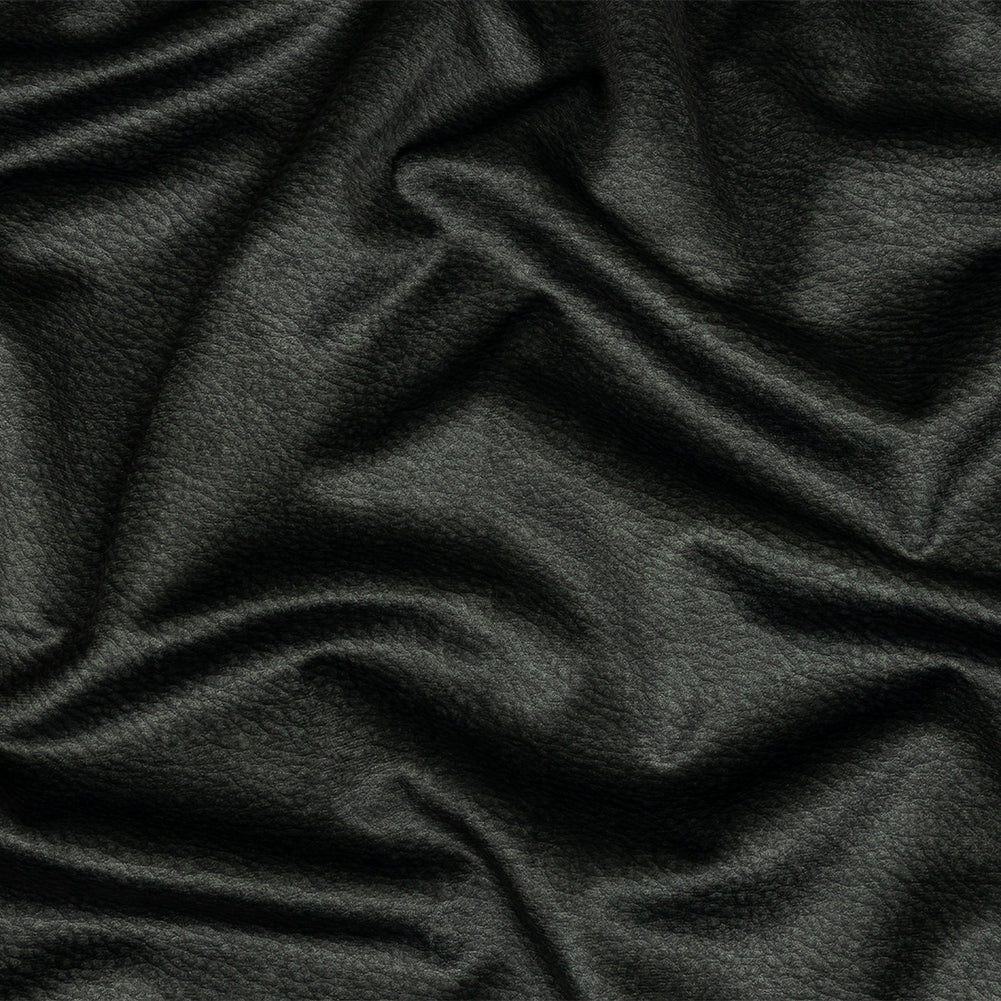 Polyester Microvelvet - Ebony Abstract - British Imported