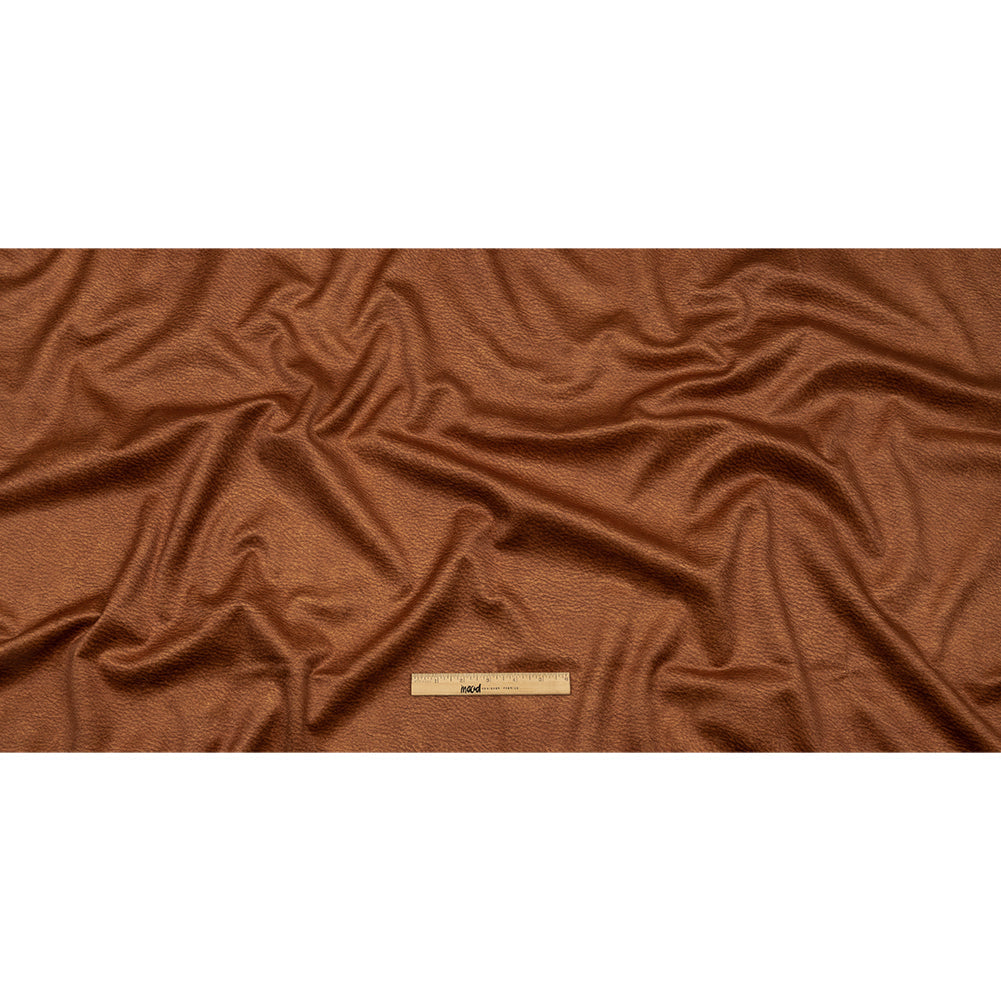 Polyester Microvelvet - Rust Abstract - British Imported