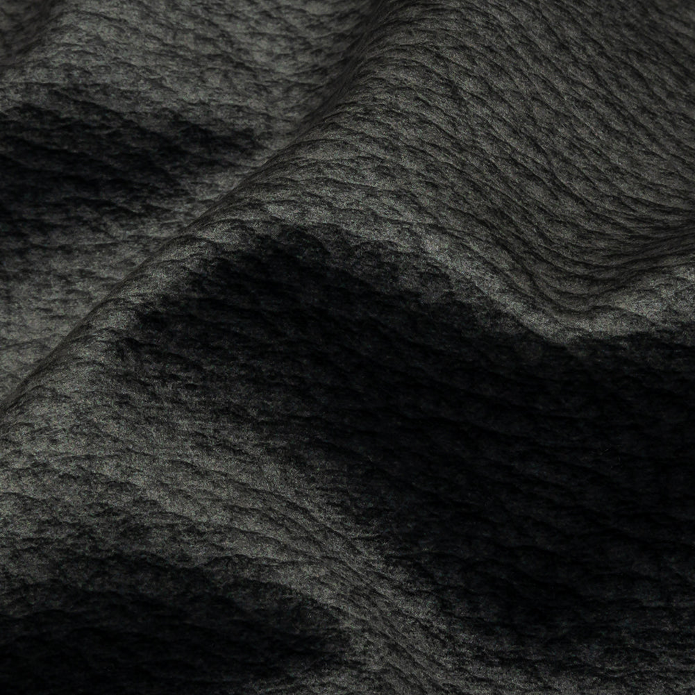 Polyester Microvelvet - Slate Abstract - British Imported