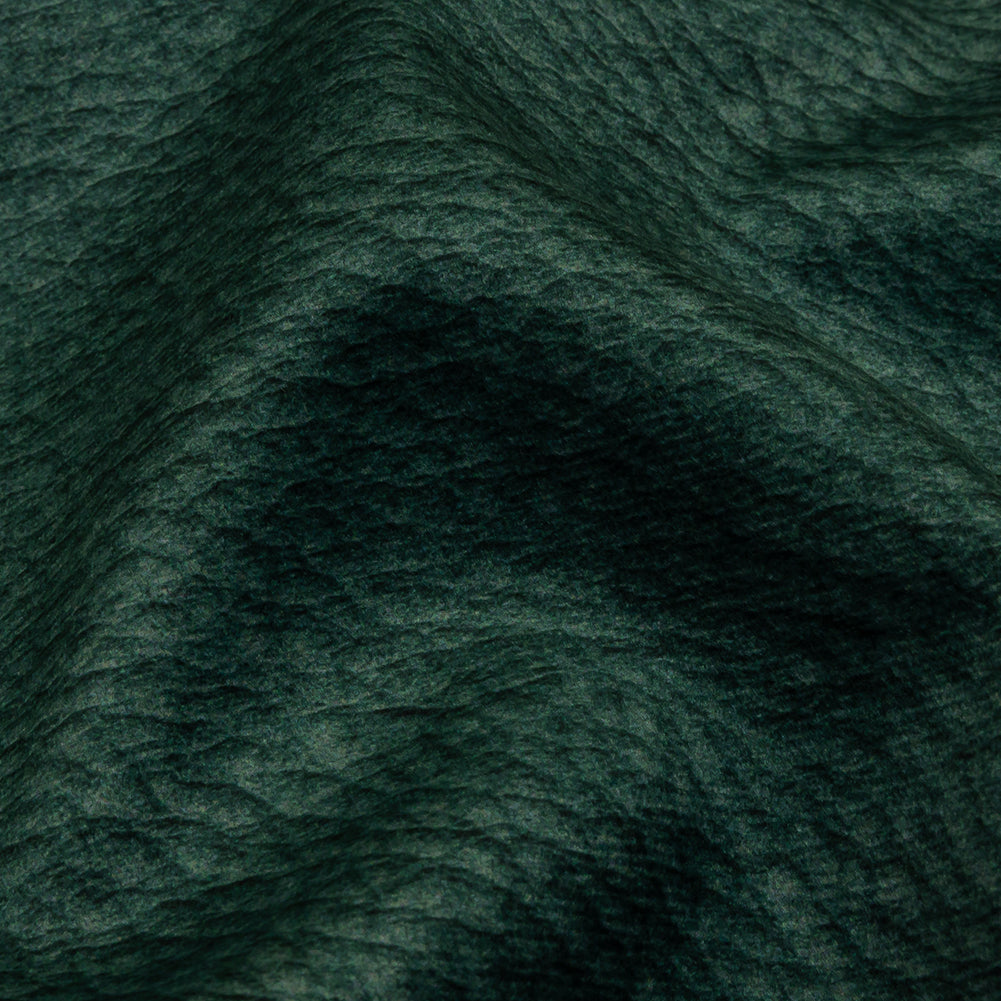 Polyester Microvelvet - Teal Abstract - British Imported