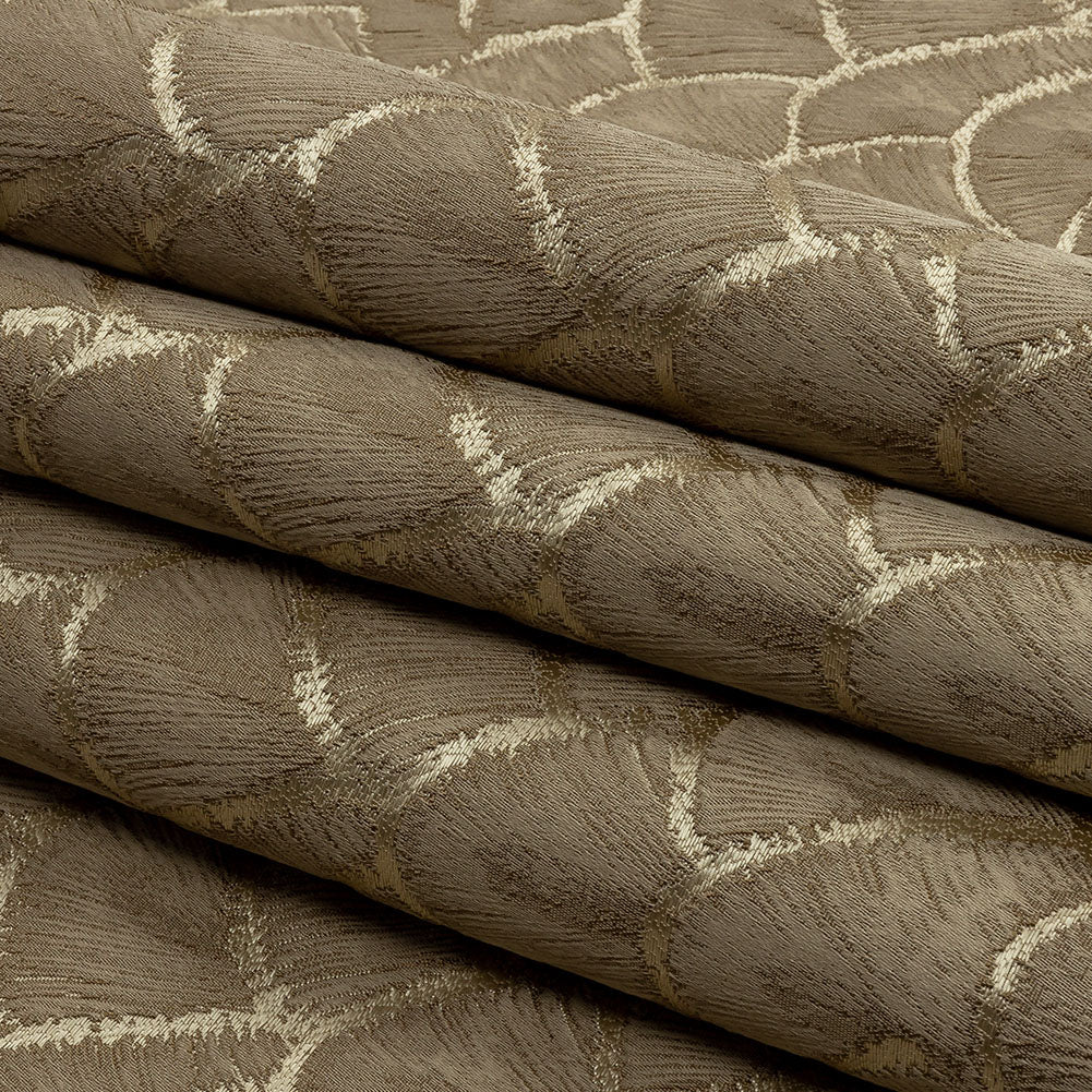 Drapery Jacquard - Fawn Fan Scales - British Imported