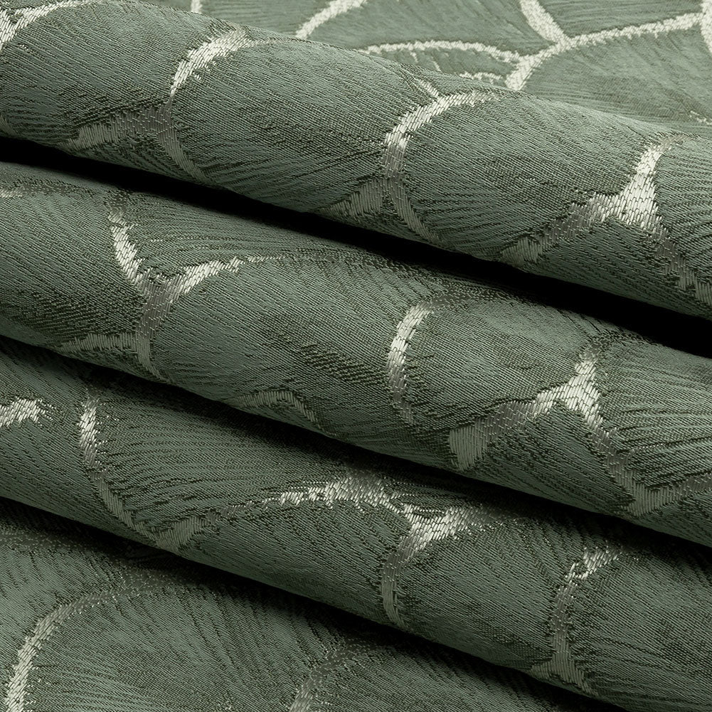 Drapery Jacquard - Jade Fan Scales - British Imported