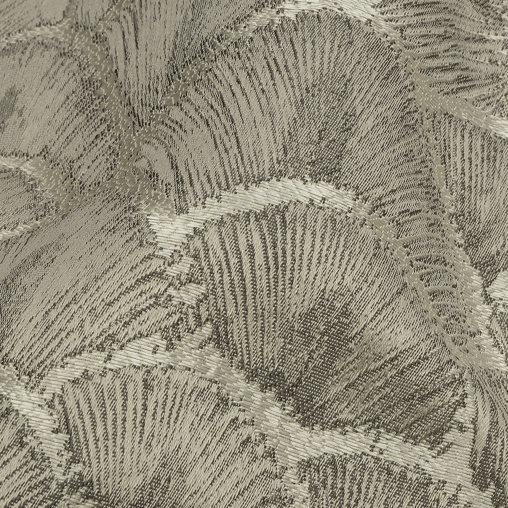 Drapery Jacquard - Pewter Fan Scales - British Imported