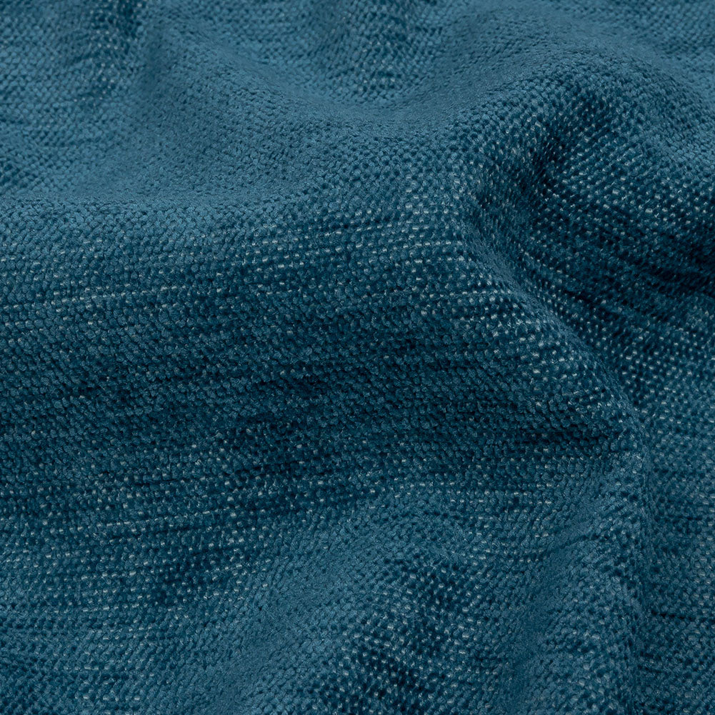 Polyester Upholstery Chenille - Denim - British Imported