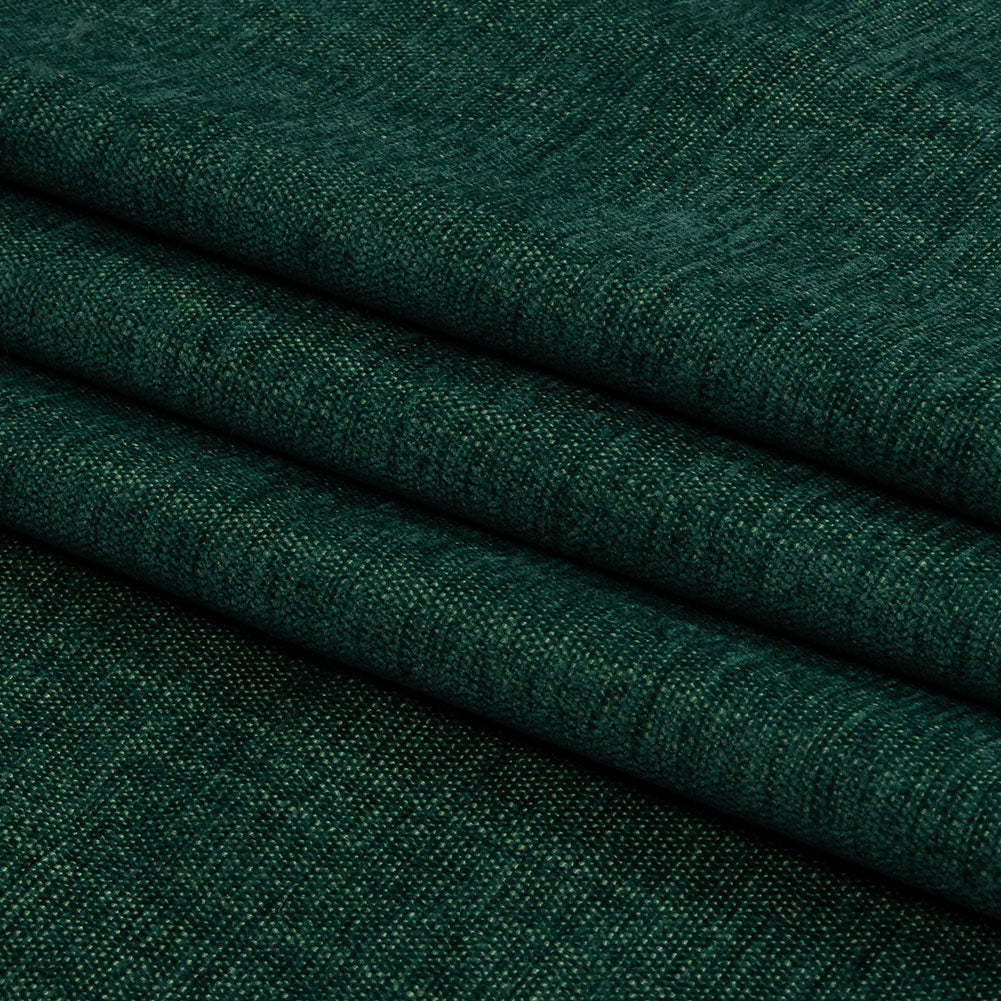 Polyester Upholstery Chenille - Emerald - British Imported