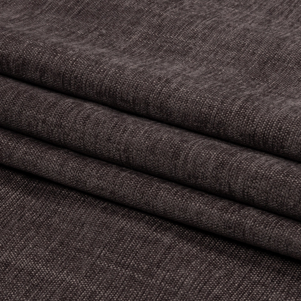 Polyester Upholstery Chenille - Flint - British Imported