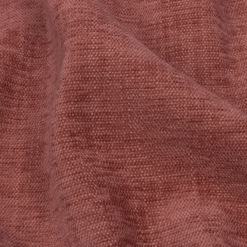 Polyester Upholstery Chenille - Rouge - British Imported