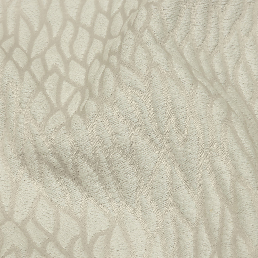 Recycled Polyester Drapery Jacquard - Pearl Stepping Stones - British Imported