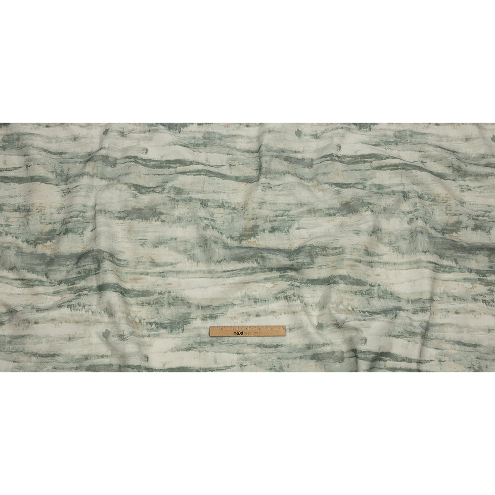 Cotton Canvas Print - Seafoam Painterly Texture - British Imported