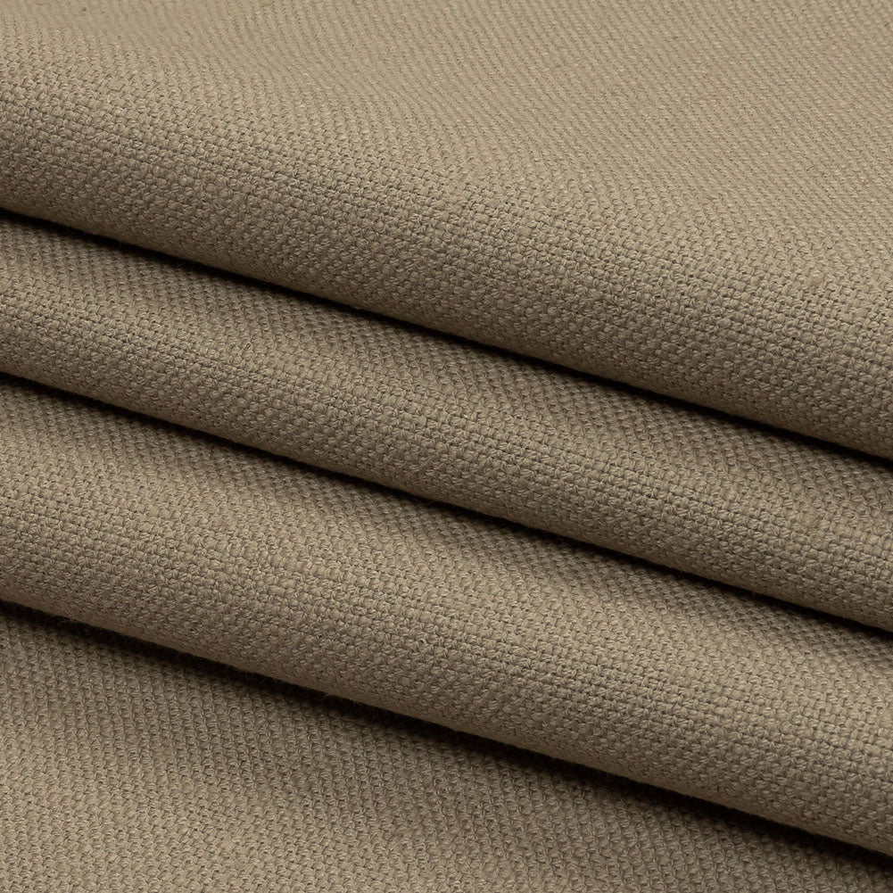 Heavyweight Linen Woven - Mouse - British Imported