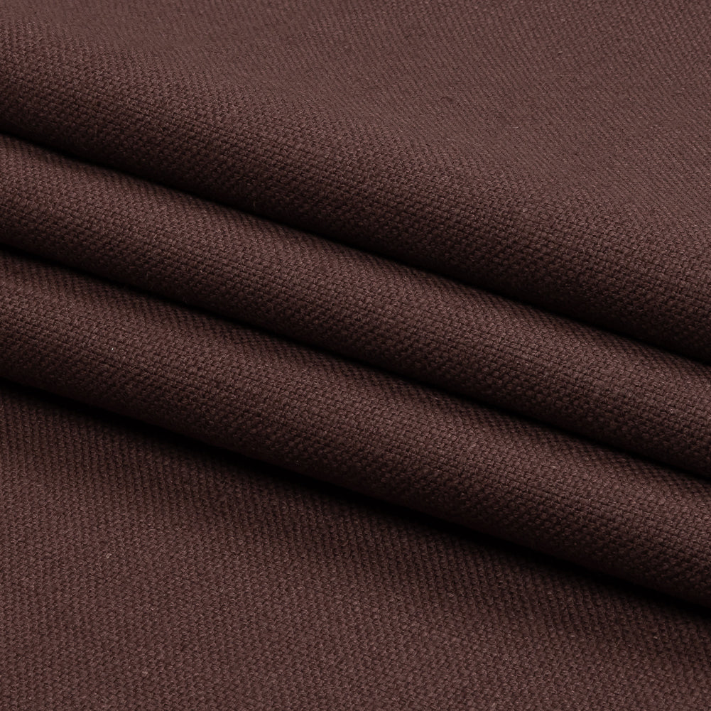 Heavyweight Linen Woven - Mulberry - British Imported