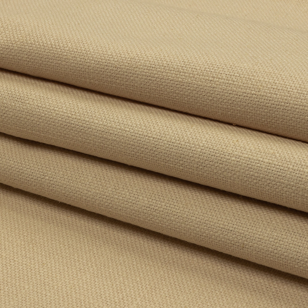 Heavyweight Linen Woven - Nougat - British Imported